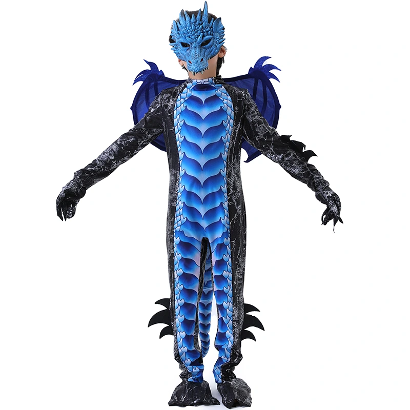 Kids Dragon Role Play Costume With Adjustable Fastenings
