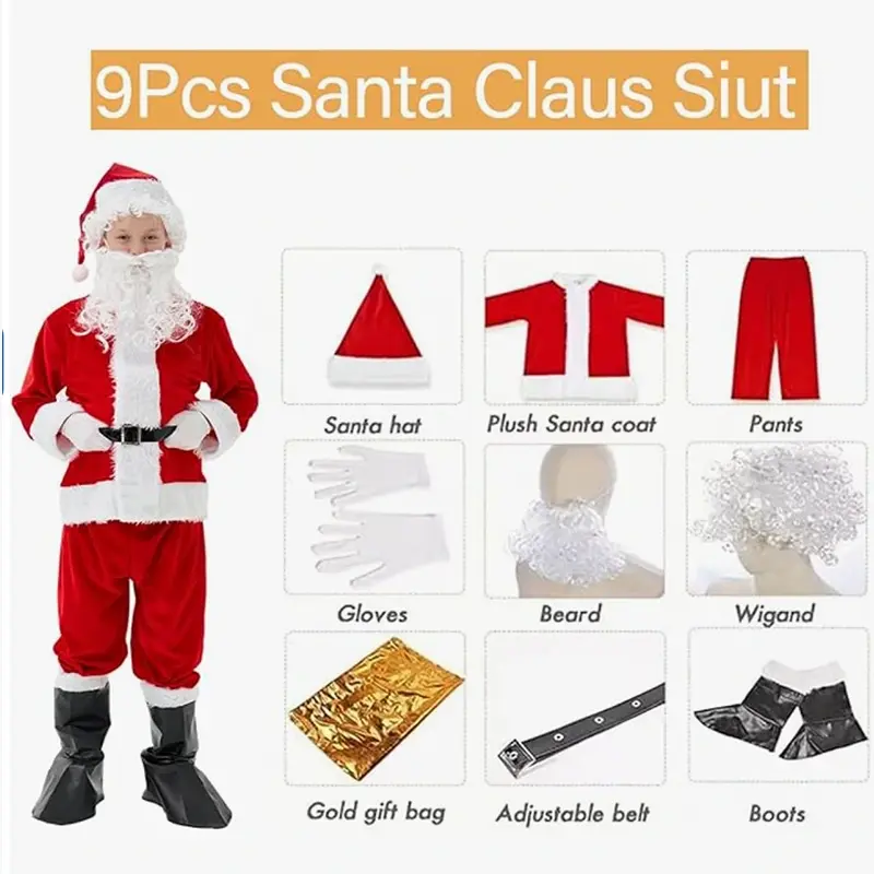 Trang phục ông già Noel cho trẻ em